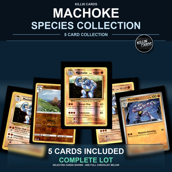 Pokemon TCG Machoke Species Collection 5 Different Cards