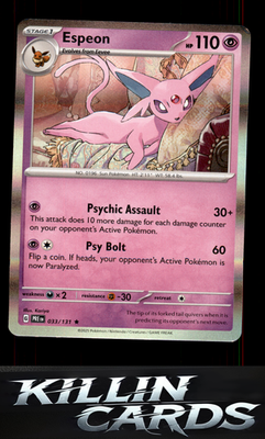 Espeon 033/131 Pokemon Rare SV: Prismatic Evolutions Card NM