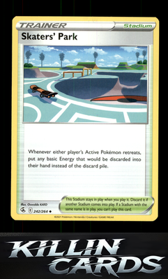 Skaters' Park 242/264 Pokemon Uncommon SWSH08: Fusion Strike Card NM