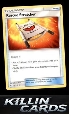 Rescue Stretcher 130/145 Pokemon Uncommon SM - Guardians Rising Card LP