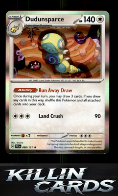 Dudunsparce 080/131 Pokemon Rare SV: Prismatic Evolutions Card NM