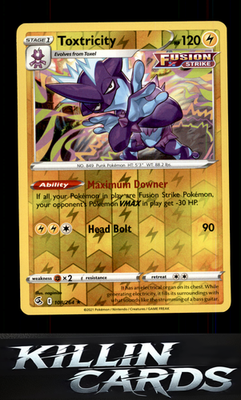 Reverse Holofoil Toxtricity (108) 108/264 Pokemon Holo Rare SWSH08: Fusion Strik