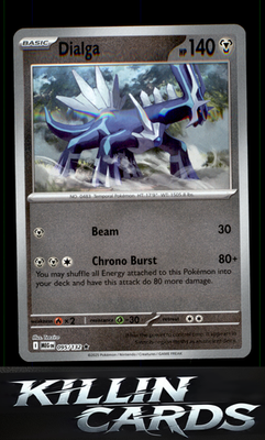 Reverse Holofoil Dialga 095/132 Pokemon Rare ME01: Mega Evolution Card NM