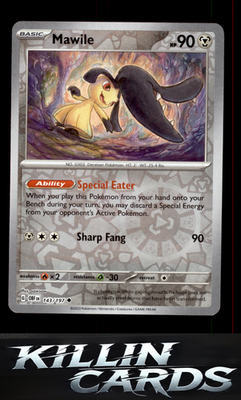Reverse Holofoil Mawile - 143/197 143/197 Pokemon Uncommon SV03: Obsidian Flames