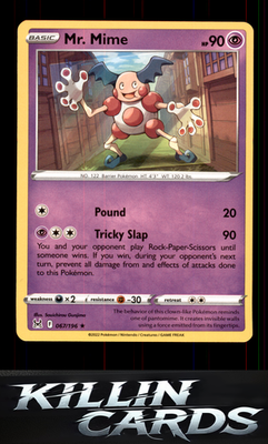 Mr. Mime 067/196 Pokemon Rare SWSH11: Lost Origin Card NM