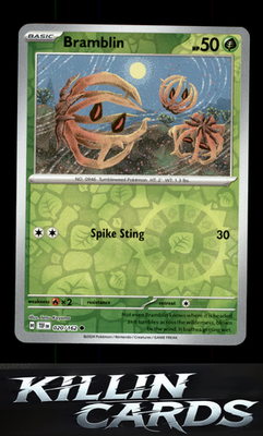 Reverse Holofoil Bramblin 020/162 Pokemon Common SV05: Temporal Forces Card NM