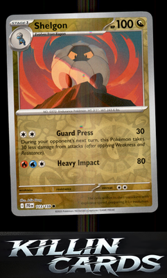 Reverse Holofoil Shelgon 113/159 Pokemon Common SV09: Journey Together Card NM