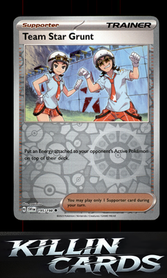 Reverse Holofoil Team Star Grunt - 195/198 195/198 Pokemon Uncommon SV01: Scarle