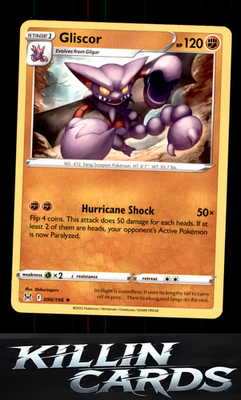Gliscor 096/196 Pokemon Rare SWSH11: Lost Origin Card NM