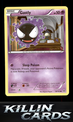 Gastly 58/162 Pokemon Common XY - BREAKthrough Card NM
