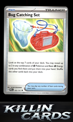 Bug Catching Set 102/131 Pokemon Uncommon SV: Prismatic Evolutions Card NM