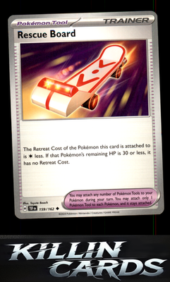 Rescue Board 159/162 Pokemon Uncommon SV05: Temporal Forces Card NM