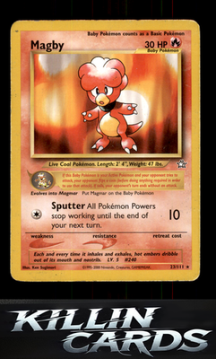 Magby 023/111 Pokemon Rare Neo Genesis Card LP
