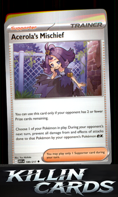 Acerola's Mischief 180/217 Pokemon Uncommon ME: Ascended Heroes Card NM