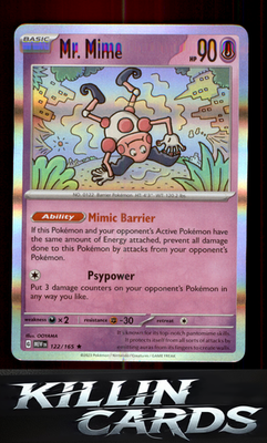 Mr. Mime - 122/165 122/165 Pokemon Rare SV: Scarlet & Violet 151 Card NM