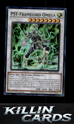 1st Edition PSY-Framelord Omega (Platinum Secret Rare) RA02-EN028 YuGiOh Platinu