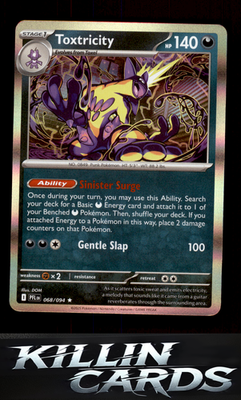 Toxtricity 068/094 Pokemon Rare ME02: Phantasmal Flames Card NM