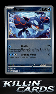 Reverse Holofoil Kyogre 034/132 Pokemon Rare ME01: Mega Evolution Card NM