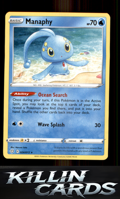 Manaphy 024/072 Pokemon Rare Shining Fates Card NM