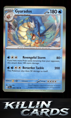 Gyarados 043/193 Pokemon Rare SV02: Paldea Evolved Card NM