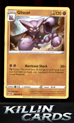 Gliscor 096/196 Pokemon Rare SWSH11: Lost Origin Card NM