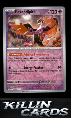 Reverse Holofoil Fezandipiti 045/131 Pokemon Rare SV: Prismatic Evolutions Card