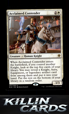 Acclaimed Contender 1 Magic R Throne of Eldraine Card NM