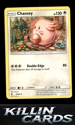 Chansey 46/68 Pokemon Uncommon Hidden Fates Card NM