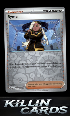 Reverse Holofoil Ryme 194/197 Pokemon Common SV03: Obsidian Flames Card NM