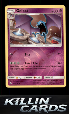 Reverse Holofoil Golbat 65/214 Pokemon Uncommon SM - Unbroken Bonds Card LP
