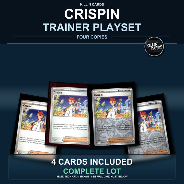 Pokemon TCG Crispin Trainer Card Playset 4 Cards