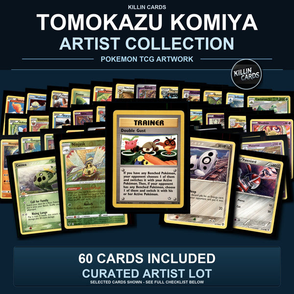 Pokemon TCG Tomokazu Komiya Artist Collection 60 Cards Lot