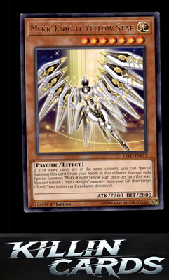 1st Edition Mekk-Knight Yellow Star EXFO-EN017 YuGiOh Rare Extreme Force Card NM