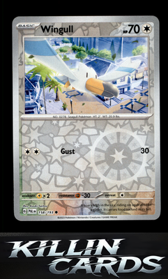 Reverse Holofoil Wingull 158/193 Pokemon Common SV02: Paldea Evolved Card NM