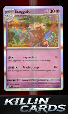 Exeggutor 024/091 Pokemon Rare SV: Paldean Fates Card NM