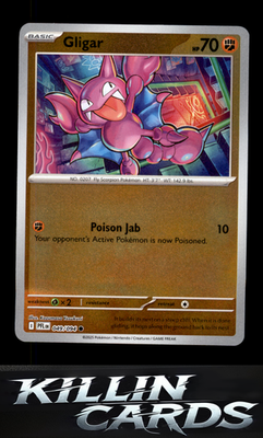 Reverse Holofoil Gligar 049/094 Pokemon Common ME02: Phantasmal Flames Card NM