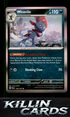 Weavile 134/193 Pokemon Rare SV02: Paldea Evolved Card NM
