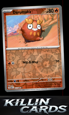 Reverse Holofoil Darumaka 013/086 Pokemon Common SV: Black Bolt Card NM