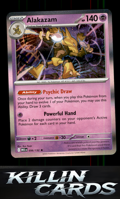 Alakazam 056/132 Pokemon Rare ME01: Mega Evolution Card NM