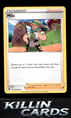 Milo 57/73 Pokemon Uncommon Champion's Path Card NM