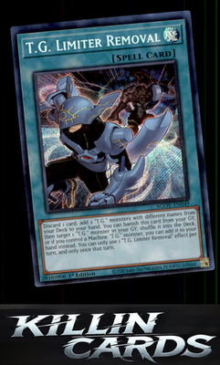 1st Edition T.G. Limiter Removal AGOV-EN049 YuGiOh Secret Rare Age of Overlord C