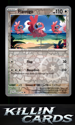 Reverse Holofoil Flamigo 165/198 Pokemon Uncommon SV01: Scarlet & Violet Base Se