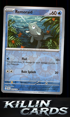 Reverse Holofoil Remoraid 033/159 Pokemon Common SV09: Journey Together Card NM