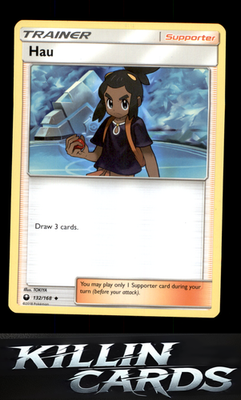 Hau 132/168 Pokemon Uncommon SM - Celestial Storm Card NM