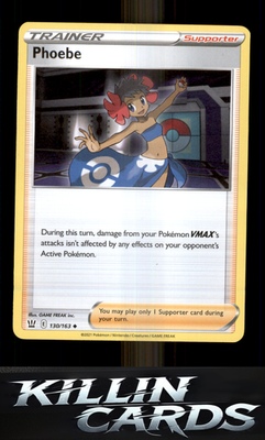 Phoebe 130/163 Pokemon Uncommon SWSH05: Battle Styles Card NM