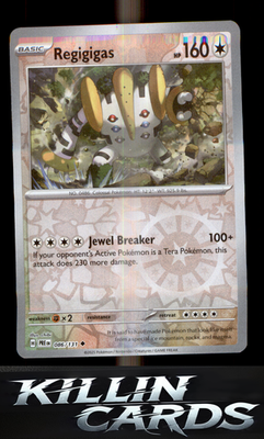 Reverse Holofoil Regigigas 086/131 Pokemon Uncommon SV: Prismatic Evolutions Car