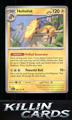 Heliolisk - 064/217 064/217 Pokemon Uncommon ME: Ascended Heroes Card NM