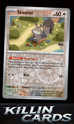 Reverse Holofoil Skwovet - 151/198 151/198 Pokemon Common SV01: Scarlet & Violet
