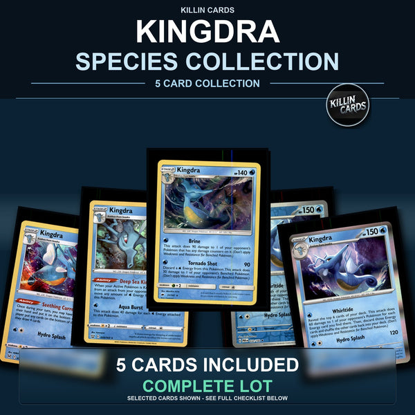 Pokemon TCG Kingdra Species Collection 5 Different Cards