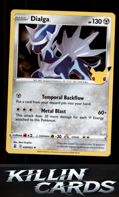 Dialga 020/025 Pokemon Holo Rare Celebrations Card NM
